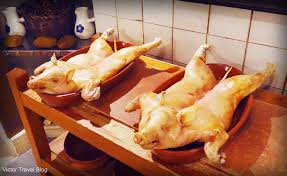 Cochinillo--Segovian suckling pig. Something that is on my list to try while staying in Segovia!