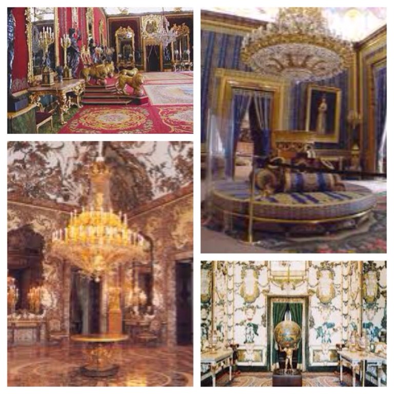Gorgeous rooms of the royal palace in Madrid