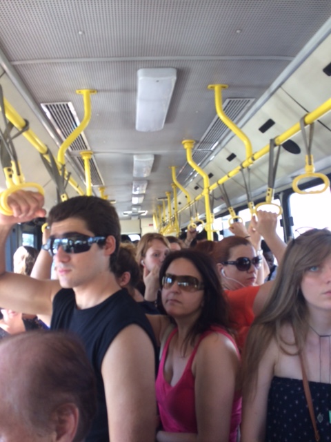 Low key packed full bus.